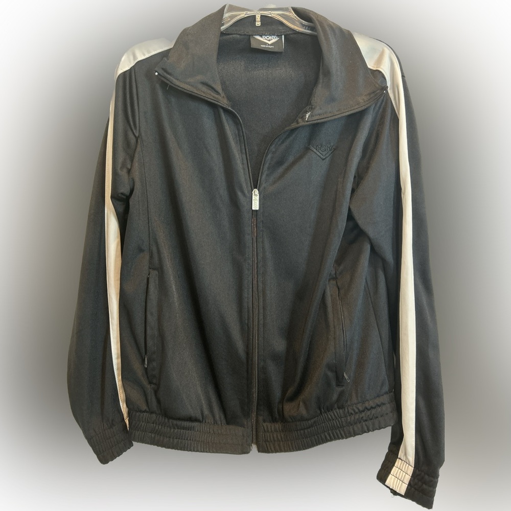 Retro PONY Black Warm Up Jacket
